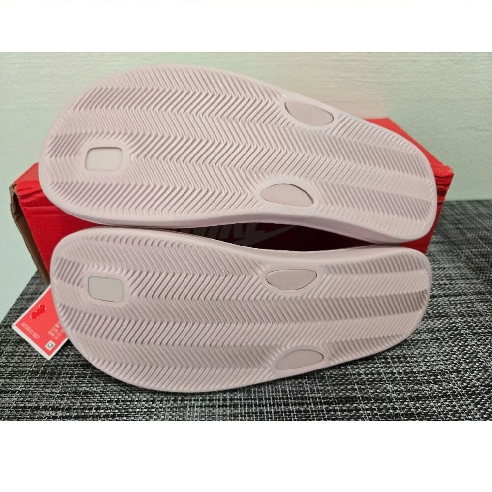 Nike Bella Kai Thong Flip-Flop Slide Cushioned Sandal AO3622 Barely Rose/Grey - Picture 6 of 9